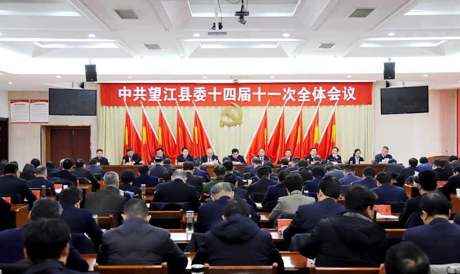中共望江縣委十四屆十一次全會召開