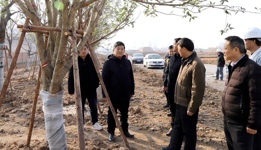 汪久清督導調研寶塔河綜合治理工程項目建設工作