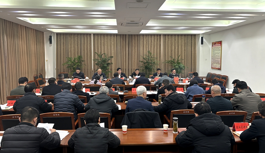 汪久清主持召開縣委常委會會議